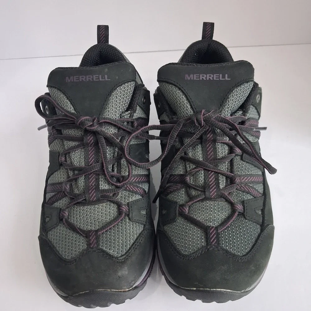 Merrell Women's Black and Purple Athletic Hiking Shoes